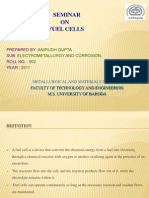 Seminar ON Fuel Cells::Anirudh Gupta: Electrometallurgy and Corrosion.: 902 2011