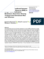 Accuracy of Predicted Intraset Repetitions in Reserve (RIR) in Single-And Multi-Joint Resistance Exercises Among Trained and Untrained Men and Women