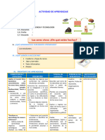 D2 A3 SESION CT. Los Seres Vivos ¿De Qué Están Hechos