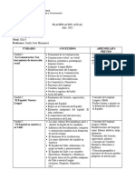 Planificación Anual Lenguaje y Sociedad