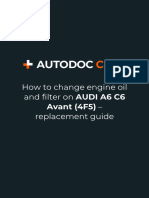 How To Change Engine Oil and Filter On AUDI A6 C6 - 240305 - 032824