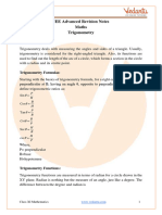 JEE Advanced 2023 Revision Notes For Trigonometry - Free PDF Download