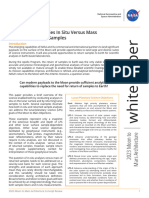 Analytical Capabilities in Situ Versus Mass of Returned Lunar Samples