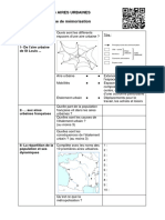 Fiche Mémo t1g2 Les Aires Urbaines Fiche Mémo