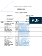 F-110 Section A Group List