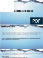 Hydrostatic Force