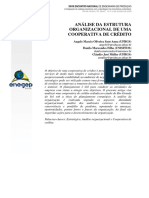 Análise Da Estrutura Organizacional de Uma Cooperativa de Crédito