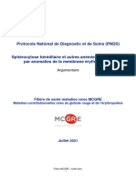 Argumentaire Spherocytose Hereditaire Et Autres Anemies Hemol Par Anomalie MB GR