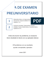 Guía de Examen Preuniversitario MATEMATICA