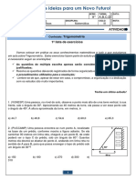 Lista 01 Trigonometria 9 Ano 3 Ciclo