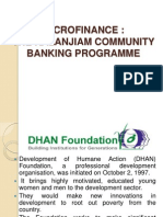 Microfinance: The Kalanjiam Community Banking Programme