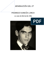 APUNTES PARA LOS ALUMNOS Sobre LA GENERACIÓN DEL 27. FEDERICO GARCÍA LORCA, La Casa de Bernarda Alba 2018