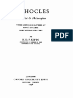 H. D. F. Kitto, Sophocles, Dramatist Philosopher