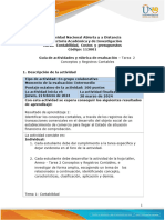 Guía de Actividades y Rúbrica de Evaluación - Unidad 1 - Tarea 2 - Conceptos y Registros Contables