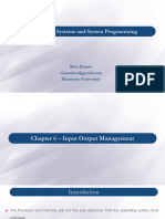 OS - Chapter - 6 - Input Output Management