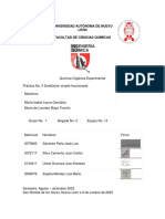 Reporte 3 Destilación Simple Fraccionada - Equipo 12