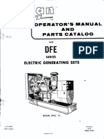 956-0302 Onan DFE Operator's and Parts Manual (4-1977)