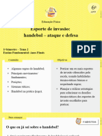 Esporte de Invasão: Handebol - Ataque e Defesa: Educação Física