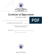 Deped Standard Certificate Templates Final