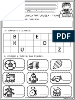 Diagnóstica 1º Ano