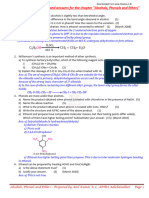 Previous HSE Questions and Answers For The Chapter "Alcohols, Phenols and Ethers"