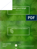 Green and Ampt Infiltration Method