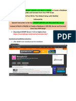 WAMPwith MSSQLServer Set Up Instructions