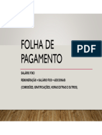 Slides Folha Pagamento NOCOES PRELIMINARES