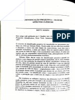 Identificação Projetiva - Alguns Aspectos Clínicos