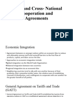 WTO and Cross-National Cooperation and Agreements