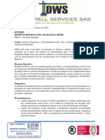 Informe Diagnóstico y Recomendación para Aire Acondicionado Marca Ecox - Unidad de Fisioterapia