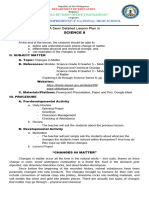 A Semi Detailed Lesson Plan in Science 8 Changes in Matter