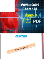 Lecture 13 - Capillary Circulation, Edema Formation