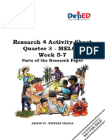 Las Research 4 Grade 10 Melc 3 q3 Week3-5-7