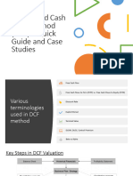 Case Studies and Problems On DCF