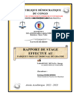 Rapport de Stage PARQUET TGI