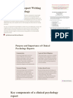 Introduction To Report Writing in Clinical Psychology: by Muhammad Ahmad Naeem