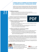 Protocolo Clínico para Os Cuidados Que Visam Reduzir Os Efeitos Colaterais Durante o Clareamento Dental