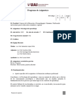 E 609.02 Psicología Del Aprendizaje