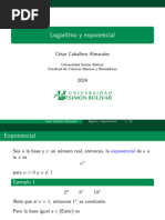 Exponeciación y Logaritmo