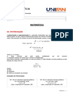 02 CONTEÃ - DO - PotenciaÃ Ã o - RadiciaÃ Ã o - NotaÃ Ã o Cientifica