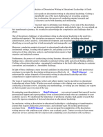 Dissertation in Educational Leadership PDF