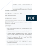 Actividad M3.T6.2. Diseñe Una Actividad para La Gestión de Riesgo y Presente en Una Infografía Figura o Texto.