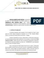 Impugnação À Contestação, Reintegração de Posse, Carlos Alberto X Maria Lindinalva