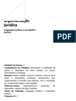 Teoria Da Argumentação Jurídica: Linguagem Jurídica e Vocabulário Jurídico