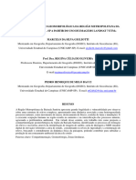 Compartimentação Geomorfológica Da Região Da Baixada Santista - SP