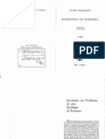 GOLDMANN, Lucien - Introdução Aos Problemas de Uma Sociologia Do Romance in Sociologia Do Romance