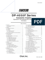 DP-4050F Series: Cassette Copier