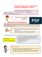 Evaluación Diagnostica DPCC 3° - Julio