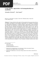 Large Steklov Eigenvalues Via Homogenisation On Ma